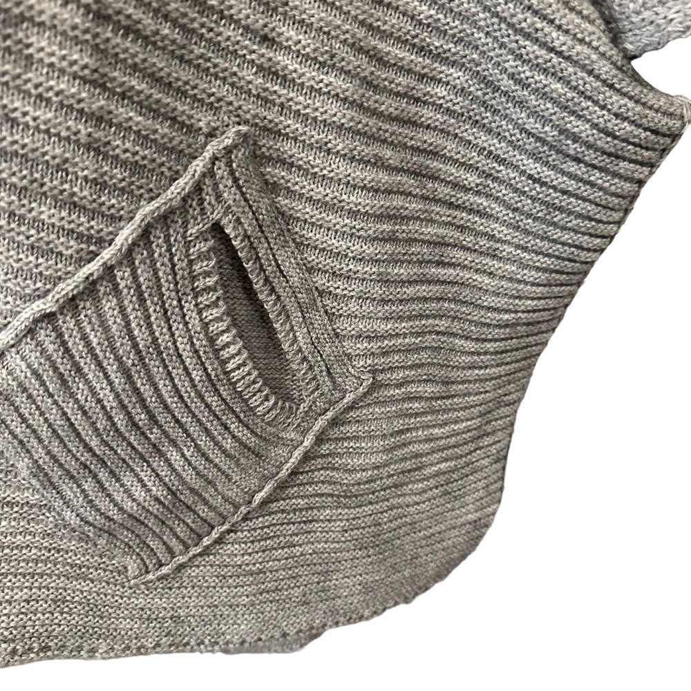COCOGIO Italian Open Front Cardigan Sweater Silver Grey One Size Fits All 0665 - Picture 5 of 11